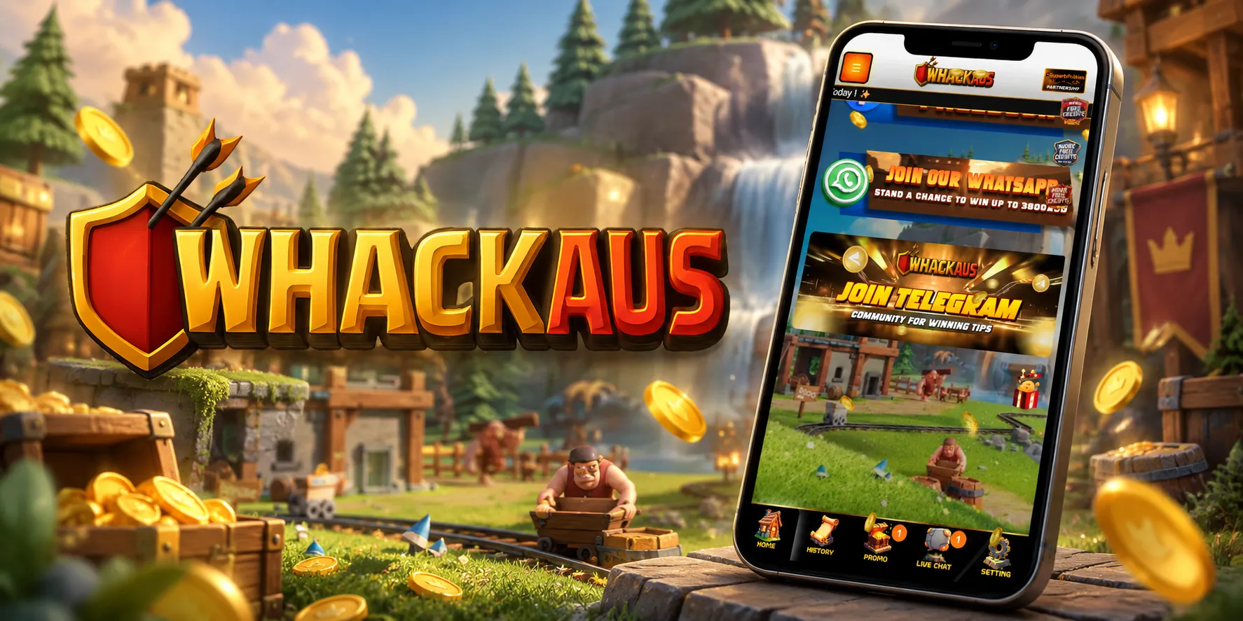 WhackAus Casino App Screenshot